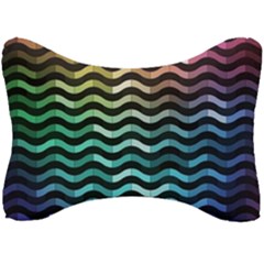 Digital Waves Seat Head Rest Cushion by Sparkle