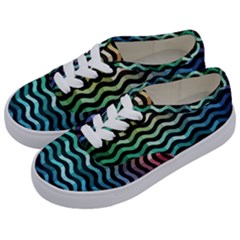 Digital Waves Kids  Classic Low Top Sneakers by Sparkle