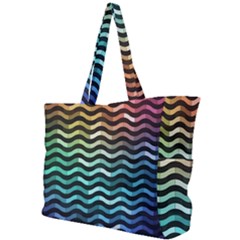 Digital Waves Simple Shoulder Bag by Sparkle