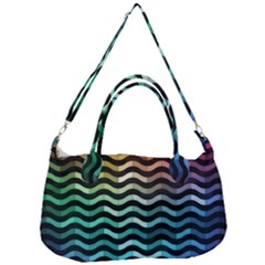 Digital Waves Removal Strap Handbag by Sparkle