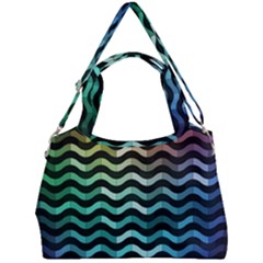 Digital Waves Double Compartment Shoulder Bag by Sparkle