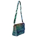 Digital Waves Shoulder Bag with Back Zipper View1