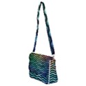 Digital Waves Shoulder Bag with Back Zipper View2