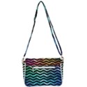 Digital Waves Shoulder Bag with Back Zipper View3