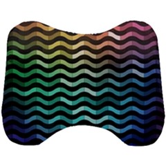 Digital Waves Head Support Cushion