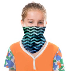 Digital Waves Face Covering Bandana (kids) by Sparkle