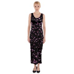 Digital Polka Fitted Maxi Dress by Sparkle