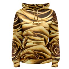 Gold Roses Women s Pullover Hoodie by Sparkle