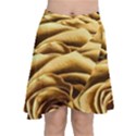 Gold Roses Chiffon Wrap Front Skirt View1