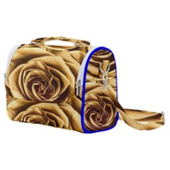 Gold Roses Satchel Shoulder Bag by Sparkle