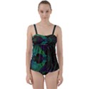 Fractal Flower Twist Front Tankini Set View1