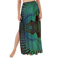 Fractal Flower Maxi Chiffon Tie-up Sarong by Sparkle