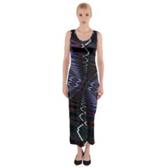 Digital Room Fitted Maxi Dress by Sparkle