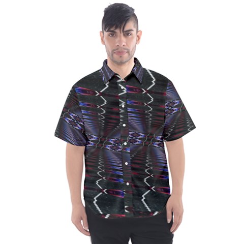 Digital Room Men s Short Sleeve Shirt by Sparkle