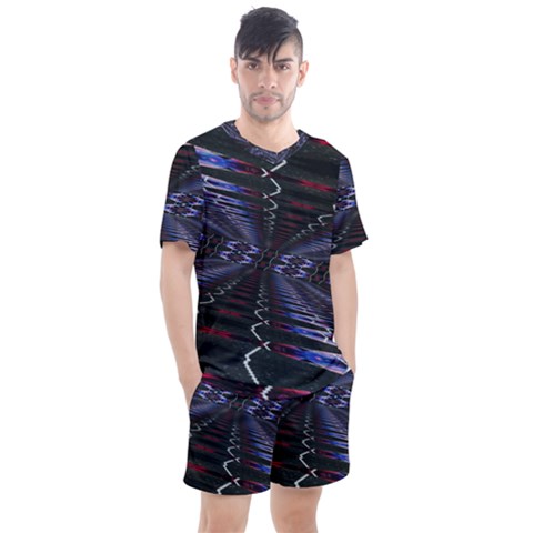 Digital Room Men s Mesh Tee And Shorts Set by Sparkle