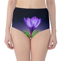 Flower Classic High-waist Bikini Bottoms by Sparkle