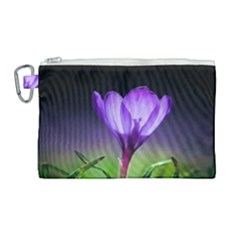 Flower Canvas Cosmetic Bag (large) by Sparkle