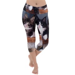 Cats Brothers Lightweight Velour Capri Yoga Leggings