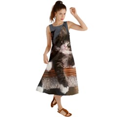 Cats Brothers Summer Maxi Dress by Sparkle