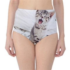 Laughing Kitten Classic High-waist Bikini Bottoms by Sparkle