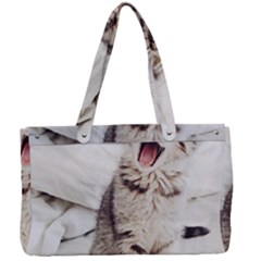 Laughing Kitten Canvas Work Bag by Sparkle