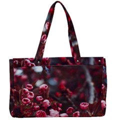 Red Floral Canvas Work Bag by Sparkle