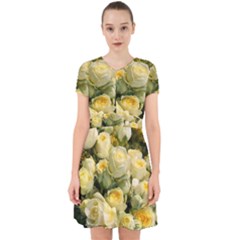 Yellow Roses Adorable In Chiffon Dress by Sparkle