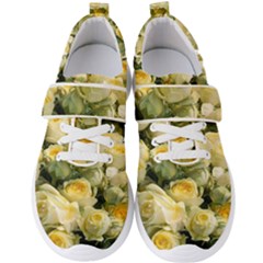 Yellow Roses Men s Velcro Strap Shoes