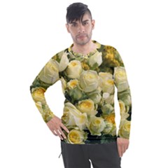 Yellow Roses Men s Pique Long Sleeve Tee