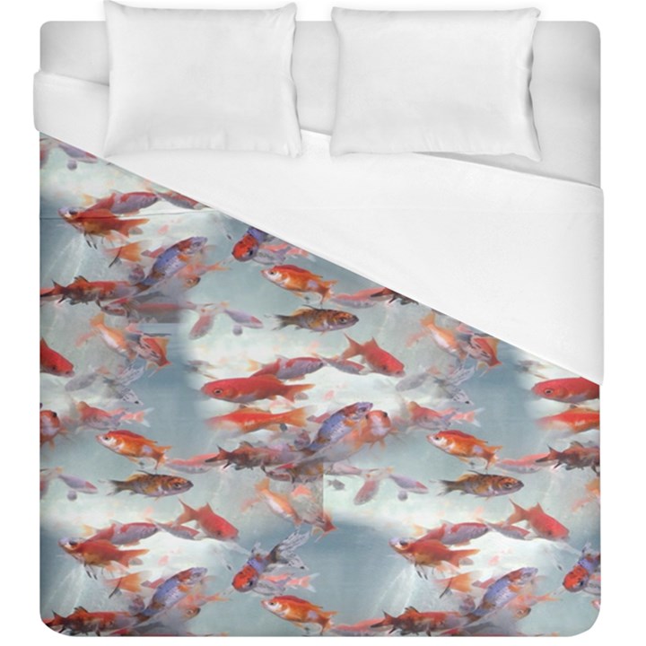 Golden Fishes Duvet Cover (King Size)