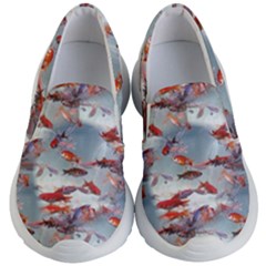 Golden Fishes Kids Lightweight Slip Ons by Sparkle