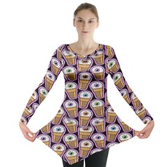 Eyes Cups Long Sleeve Tunic  by Sparkle