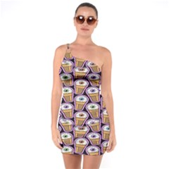 Eyes Cups One Soulder Bodycon Dress by Sparkle