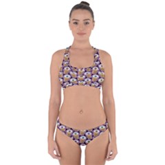 Eyes Cups Cross Back Hipster Bikini Set by Sparkle