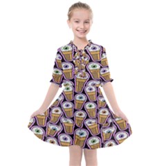 Eyes Cups Kids  All Frills Chiffon Dress by Sparkle