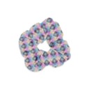 Pink And Blue Velvet Scrunchie View1