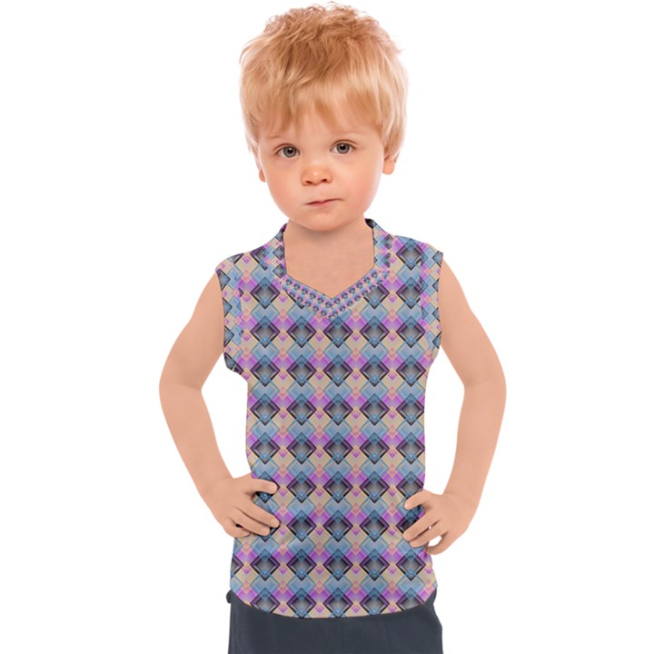 Pink And Blue Kids  Sport Tank Top