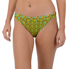 Lemon And Yellow Band Bikini Bottom by Sparkle