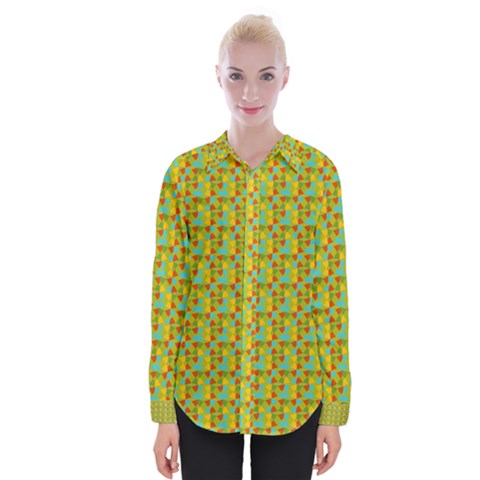 Lemon And Yellow Womens Long Sleeve Shirt by Sparkle