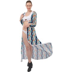 Geometry Colors Maxi Chiffon Beach Wrap by Sparkle