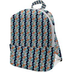 Geometry Colors Zip Up Backpack