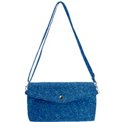 Blue Sparkles Removable Strap Clutch Bag