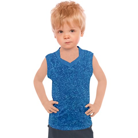 Blue Sparkles Kids  Sport Tank Top by ElenaIndolfiStyle