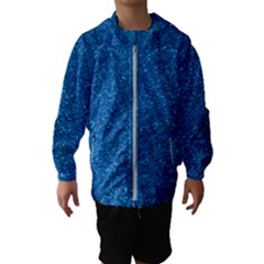 Blue Sparkles Kids  Hooded Windbreaker