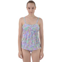 Pinkhalo Twist Front Tankini Set by designsbyamerianna