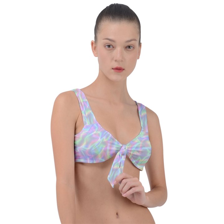 Pinkhalo Front Tie Bikini Top