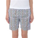 Summer Florals In The Sea Pond Decorative Women s Basketball Shorts View1