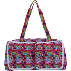 Blue Haired Girl Pattern Red Multi Function Bag by snowwhitegirl