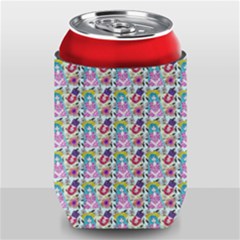 Blue Haired Girl Pattern Blue Can Holder by snowwhitegirl