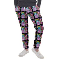 Blue Haired Girl Pattern Black Men s Jogger Sweatpants by snowwhitegirl